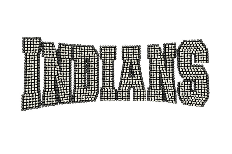 Indians Mascot Rhinestone Transfer Iron On
