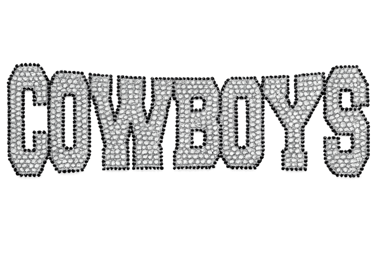 COWBOYS Mascot Rhinestone Transfer Iron On