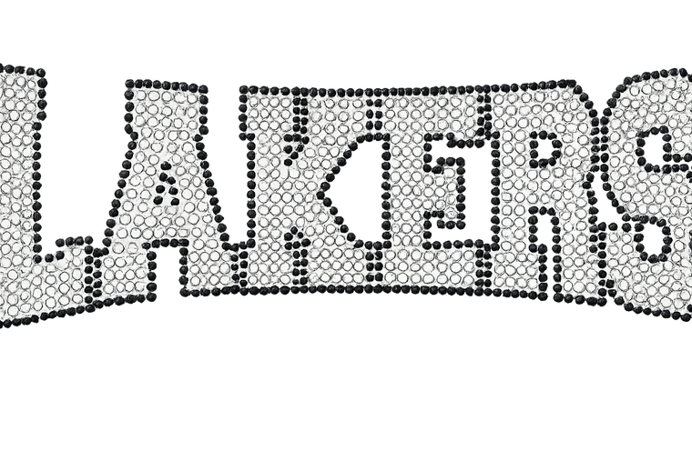 LAKERS Mascot Rhinestone Transfer Iron On