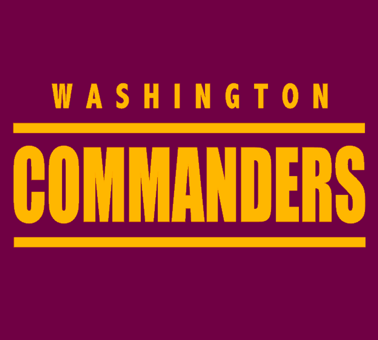 (2 Qty) WASHINGTON COMMANDERS Football DTF transfer