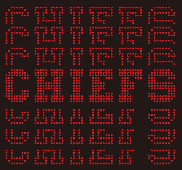  CHIEFS Multiple (Red) - football Custom Rhinestone Transfer