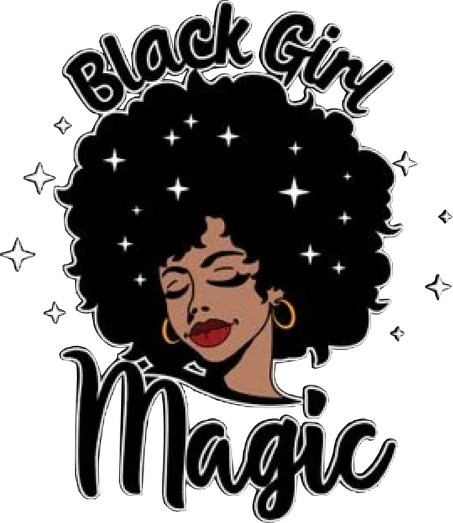 Black Girl Magic full color vinyl Transfer