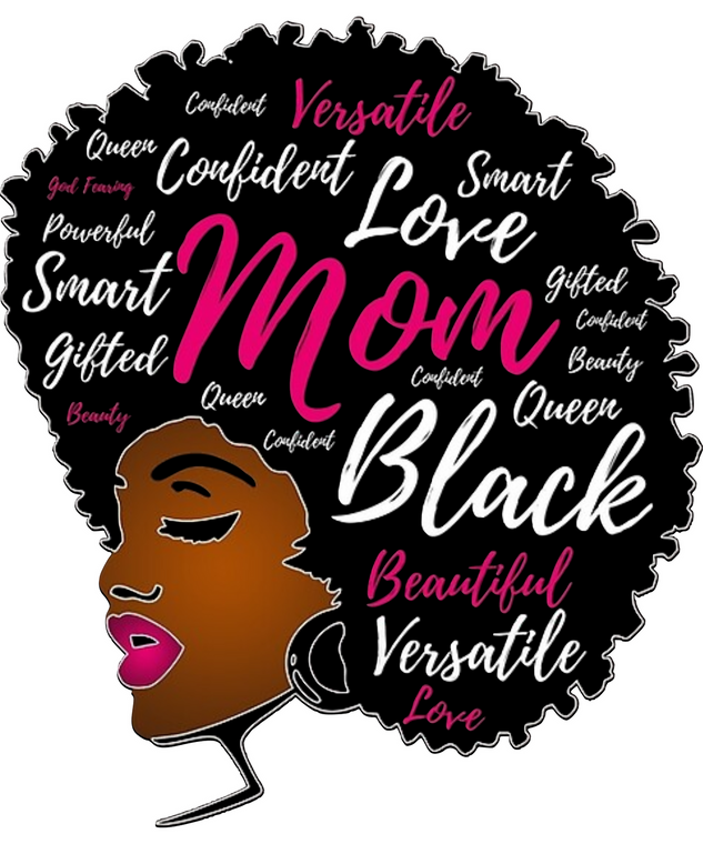 Afro Mom Versatile Confident Smart Love Black Beautiful - vinyl transfer