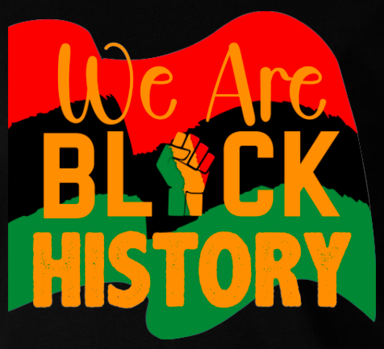 We are Black History Flag Juneteenth - DTF transfer