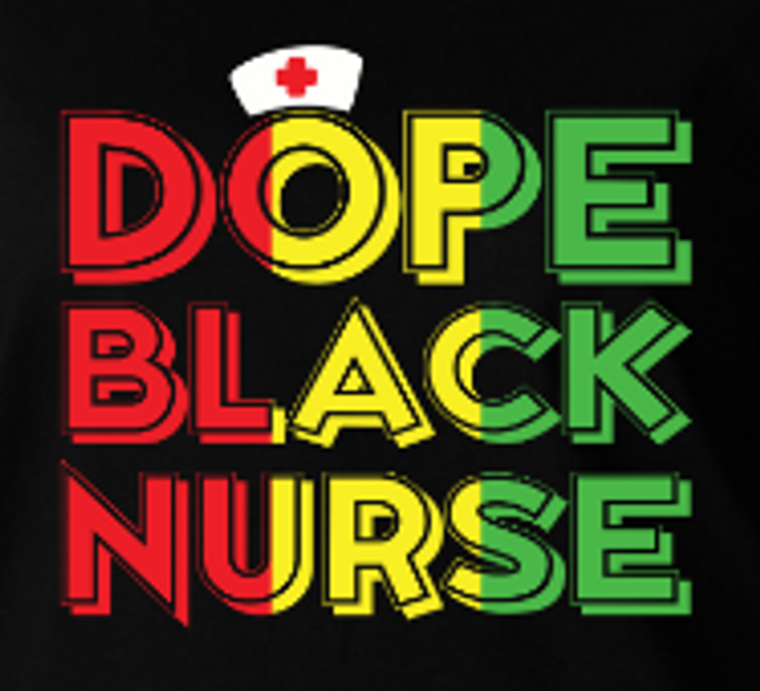 (2 Qty) Dope Black Nurse With Nurse Cap- DTF transfer