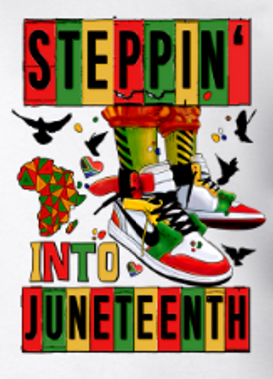 (2 Qty) Steppin Into Juneteenth SHOES Africa Map - DTF transfer