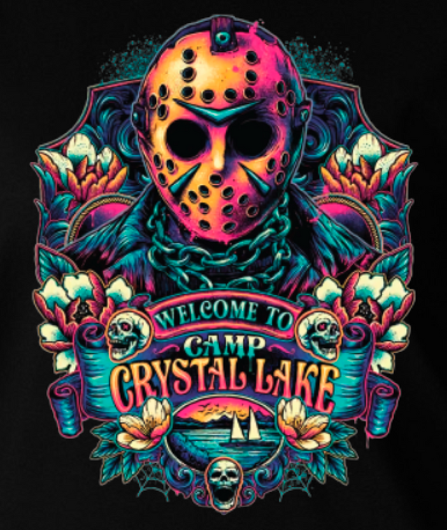 Welcome to Camp Crystal Lake HALOWEEN - DTF transfer