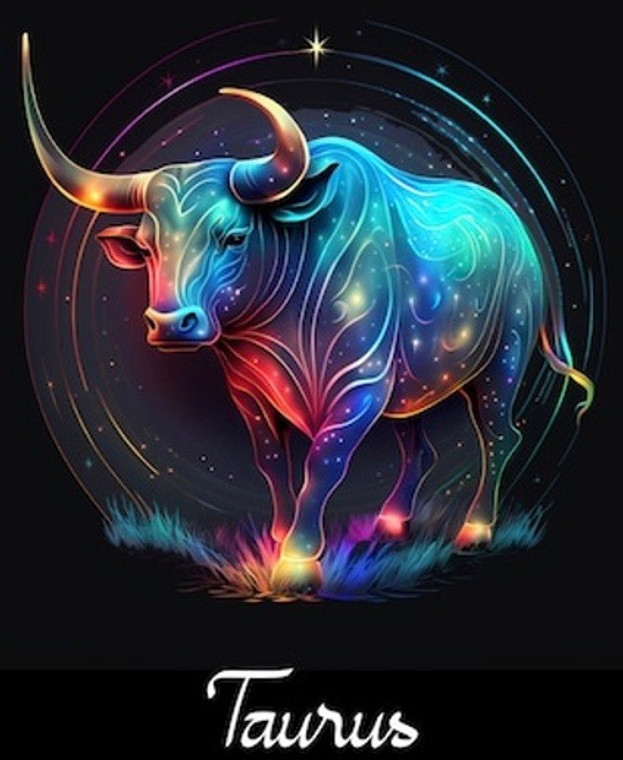 Taurus Zodiac Horoscope colorful - DTF transfer
