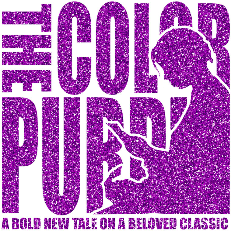 The Color Purple Glitter Lady - Glitter Vinyl transfer 