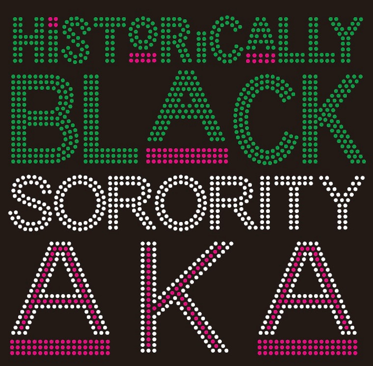 AKA Historically Black Sorority - custom Rhinestone Transfer