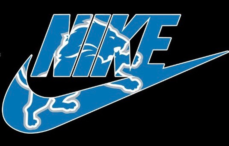 (2 Qty) LIONS NIKE SPORTS FOOTBALL - custom DTF transfer 