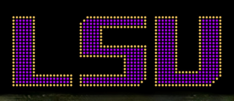 LSU (Text) words - custom Rhinestone Transfer