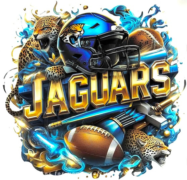 (2 qty) Souther University SU Jaguar Helmet Football - custom DTF transfer