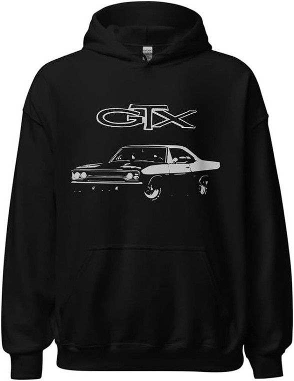 First Generation Chevy Line Art Custom Classic Car Club Muscle Cars Hoodie Black