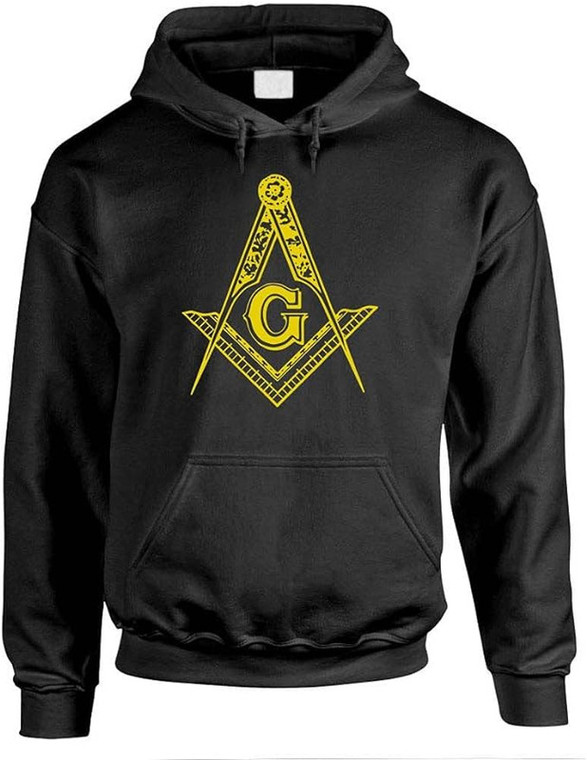 FREEMASON LOGO - Pullover Hoodie Sweatshirt Black For Men Women