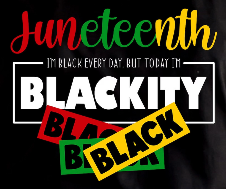 (6 qty) Juneteenth Blackkity, Black Black Black - DTF transfer