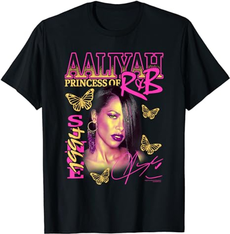 90's Retro Pink Butterflies R&B Hip Hop Music Fan T-Shirt