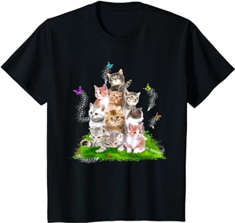 Cat Lover, Cute Cat, Womens Cute Kitten T-Shirt