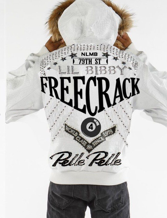 Pelle Pelle Freecrack White Fur Hood Jacket