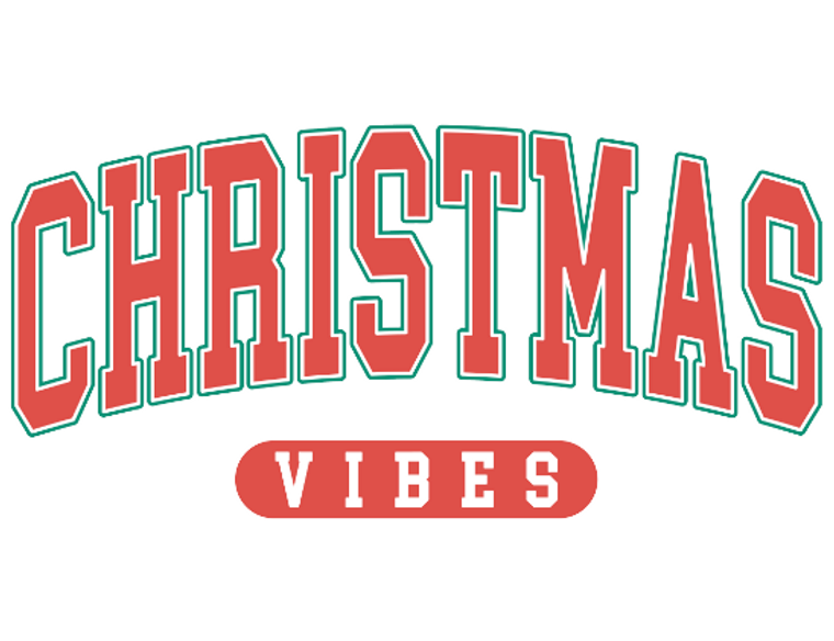 (2 Qty) Merry Christmas - DTF transfer