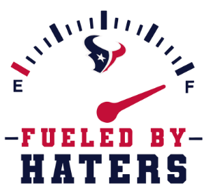 (2 Qty) Fuel by Haters TEXANS - custom Football sports DTF transfer