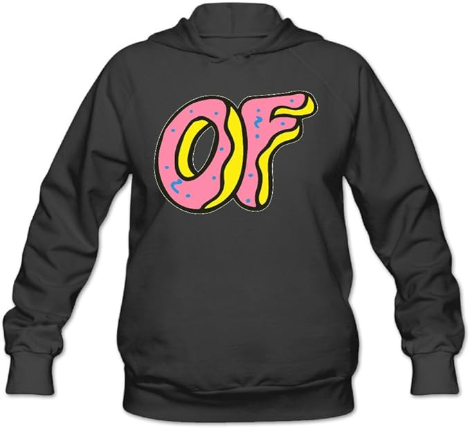 Odd Future Donuts Melt Wolf Gangs Black Hoodie DTF - Texas Rhinestone