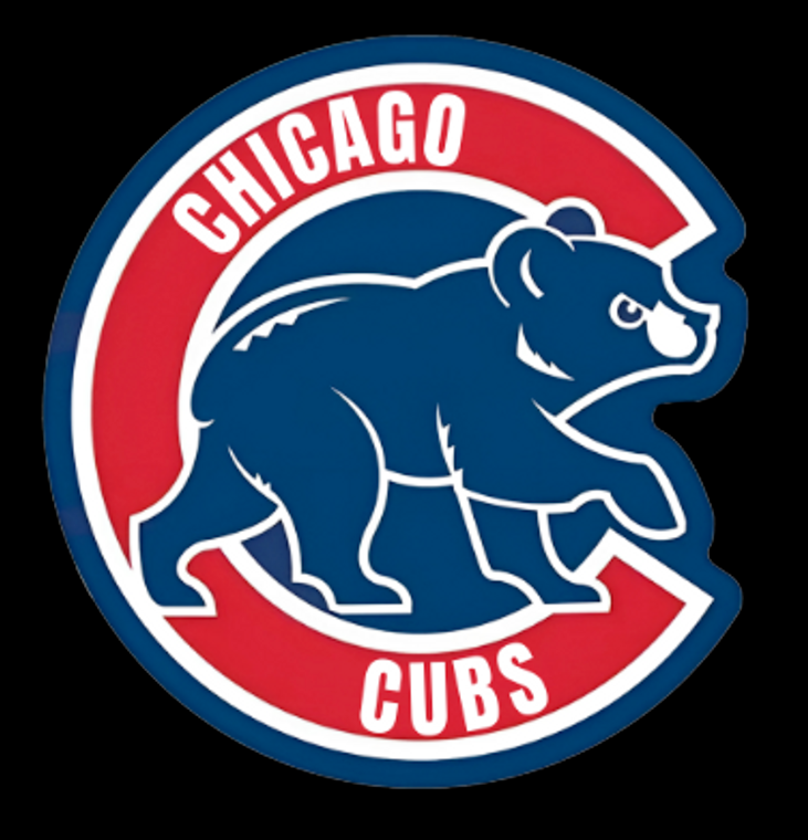 (10 Qty) Cicago Cubs Bear (Round) - custom DTF transfer