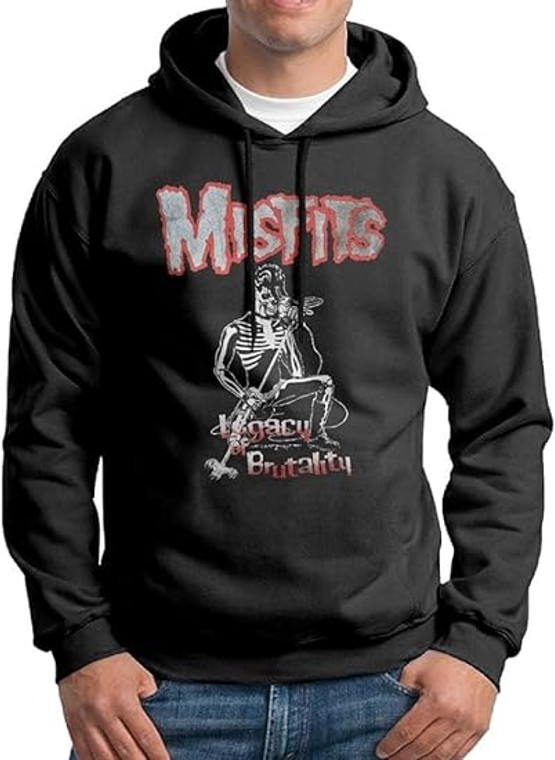 Misfits Legacy of Brutality Champion, Music Band Black Hooded Sweatshirt DTF Misfits Legacy of Brutality Champion, Music Band Black Hooded Sweatshirt DTF