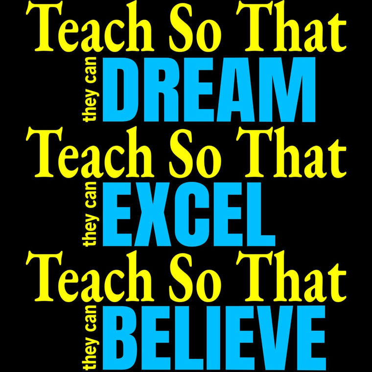 (10 Qty) Dream Excel Believe - custom DTF transfer