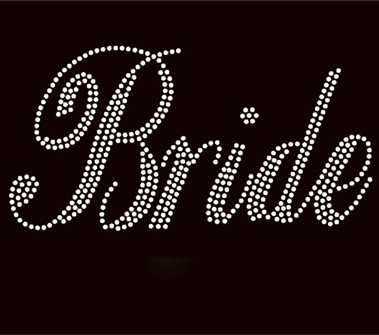 Bride Rhinestone Transfer Iron on