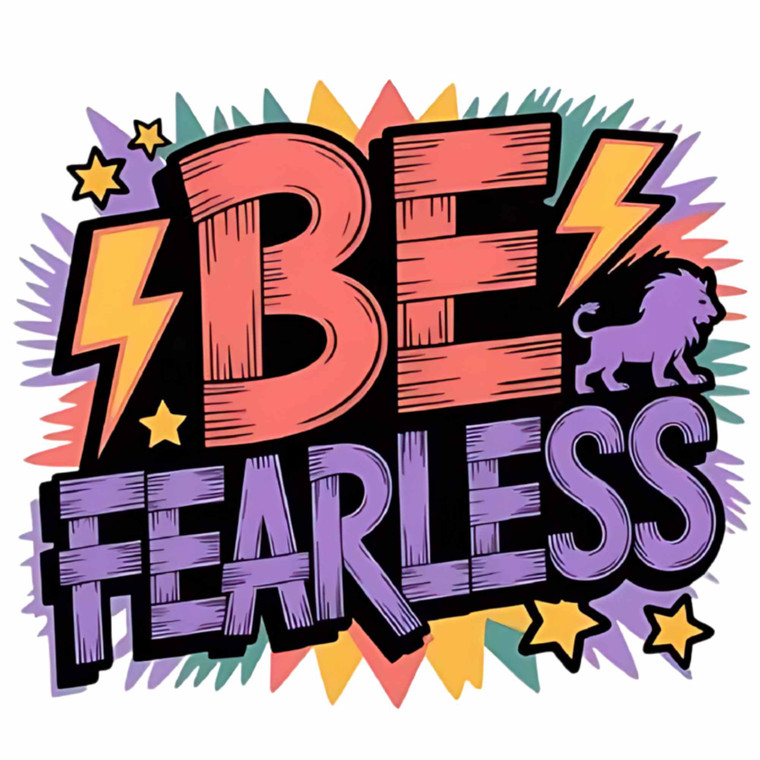 (2 Qty) Be Fearless Religious DTF transfer