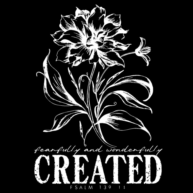 (2 Qty) Fearfully And Wonderfully Created - DTF transfer