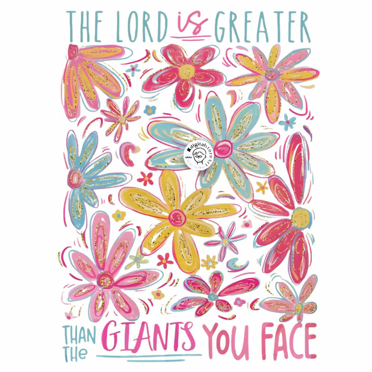 (2 Qty) The Lord Is Greater - DTF transfer
