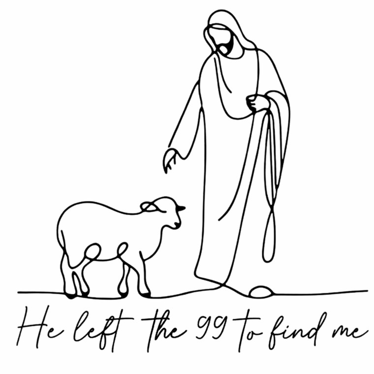 (2 Qty) He Left The 99 To Find Me DTF transfer