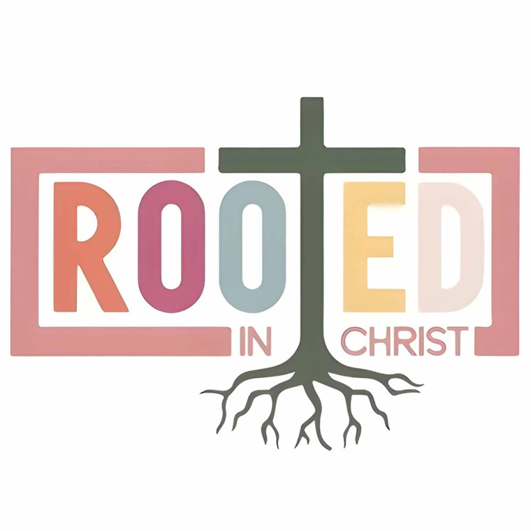 (2 Qty) Rooted In Christ DTF transfer