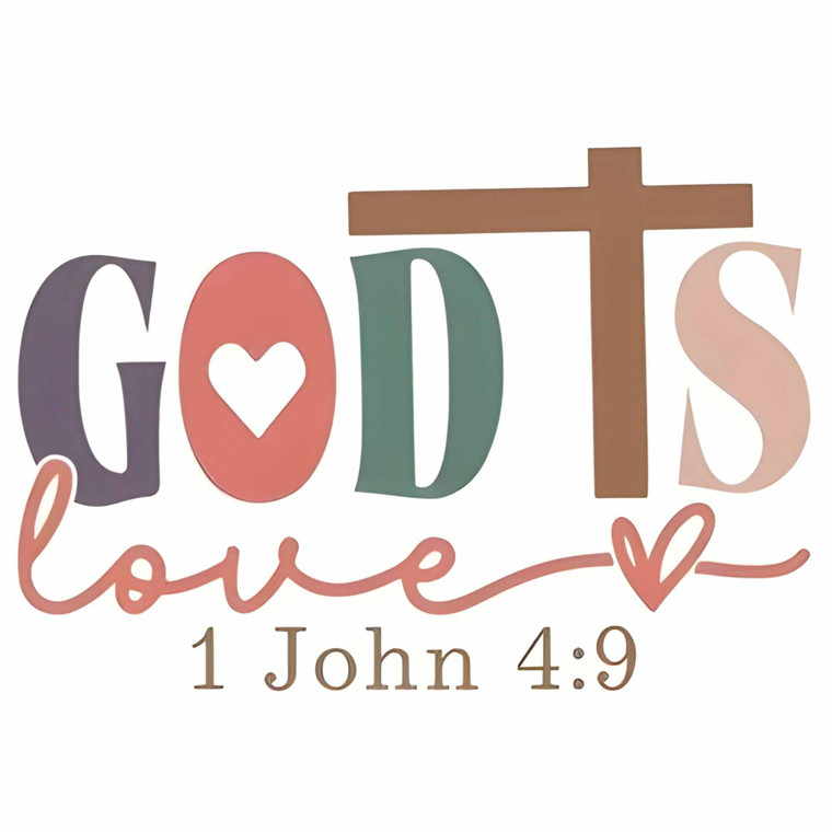 (2 Qty) Retro Gods Love DTF transfer