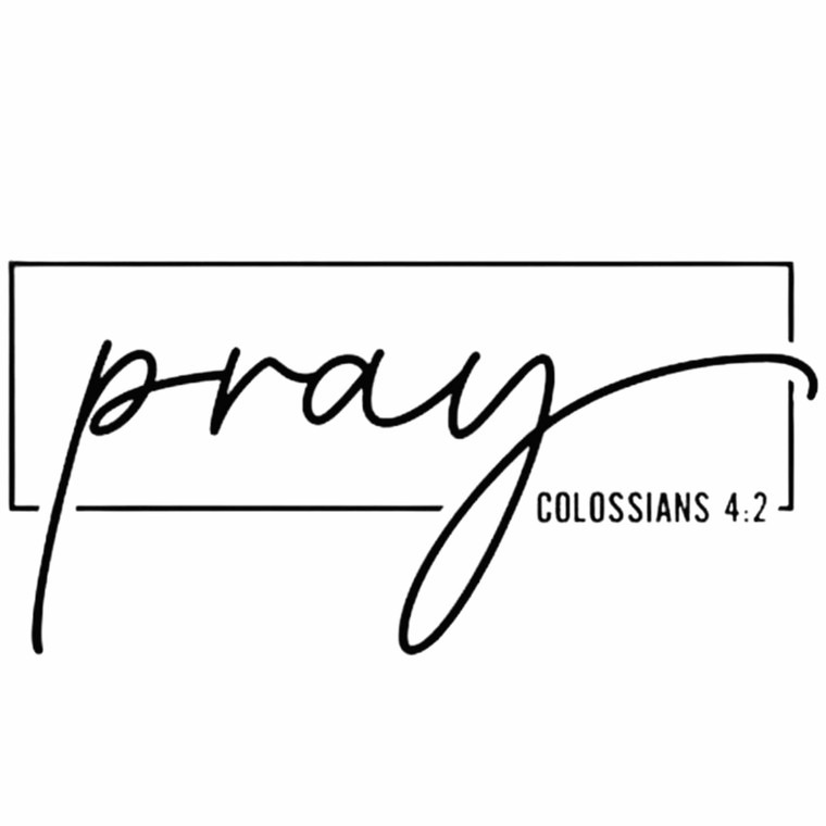 (2 Qty) Pray DTF transfer