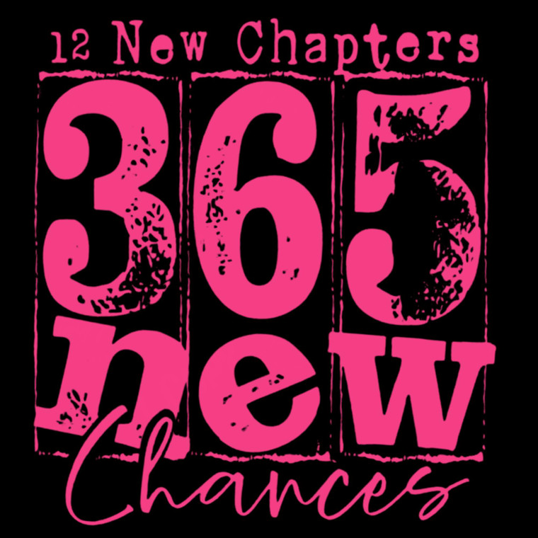 (2 Qty) 12 New Chapters 365 New Chances DTF transfer