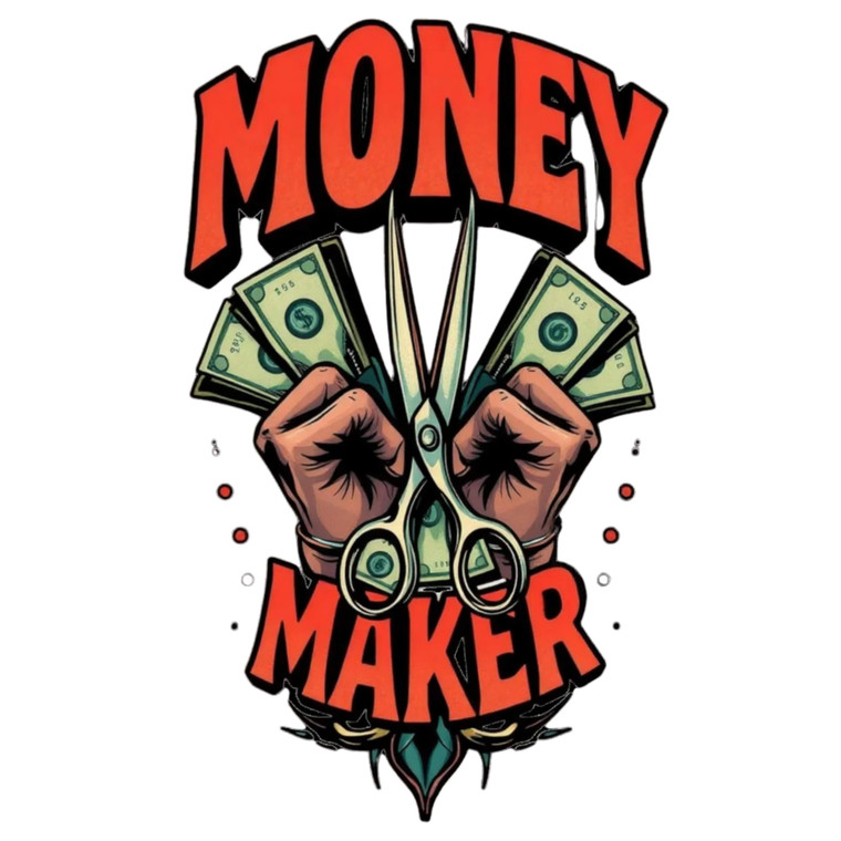 (2 Qty) Money Maker Orange DTF transfer