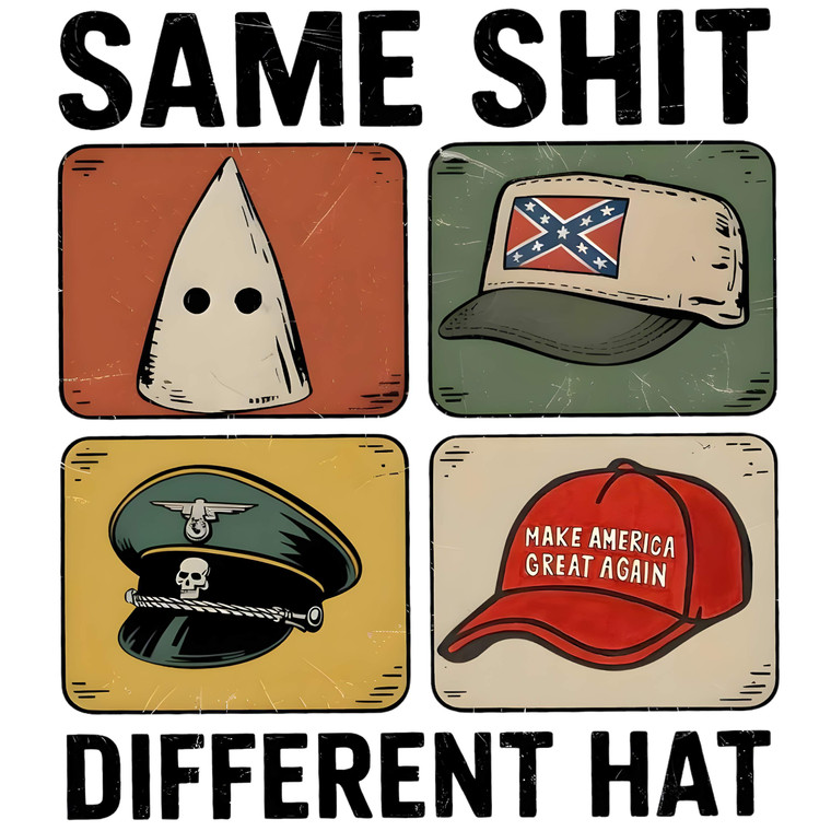 (2 Qty) Same Shit Different Hat DTF transfer