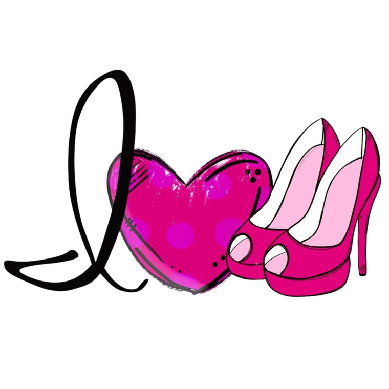 (2 Qty) I Love Heels DTF transfer