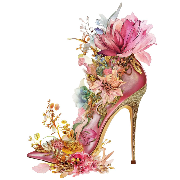 (2 Qty) Fairy High Heel DTF transfer