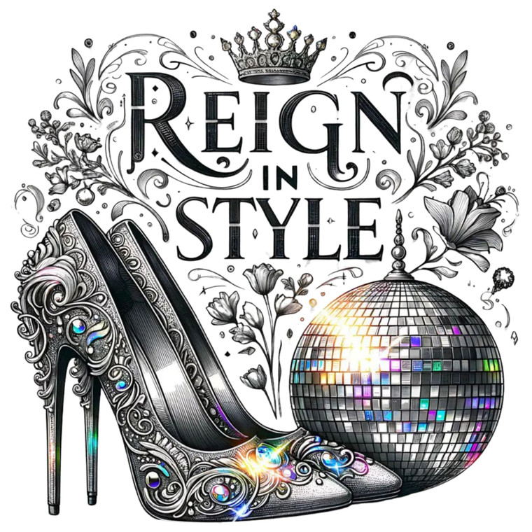 (2 Qty) Reign In Style DTF transfer