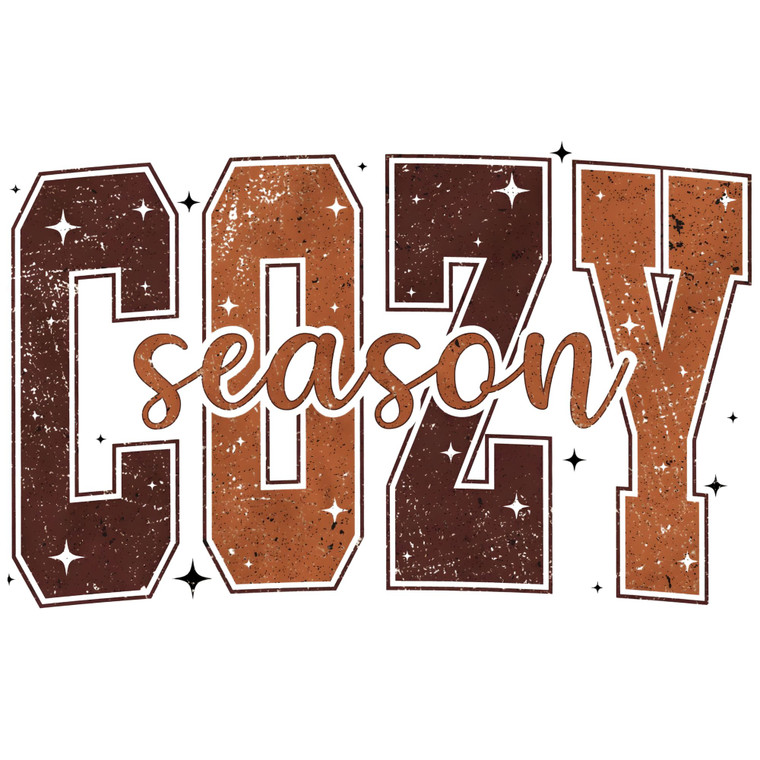 (2 Qty) Cozy Season DTF transfer