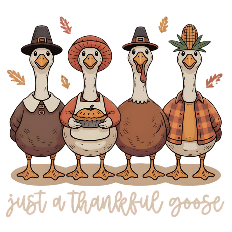 (2 Qty) Just A Thankful Gosse  DTF transfer