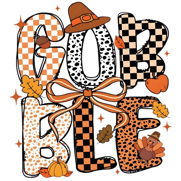 (2 Qty) Gob Ble Retro   DTF transfer