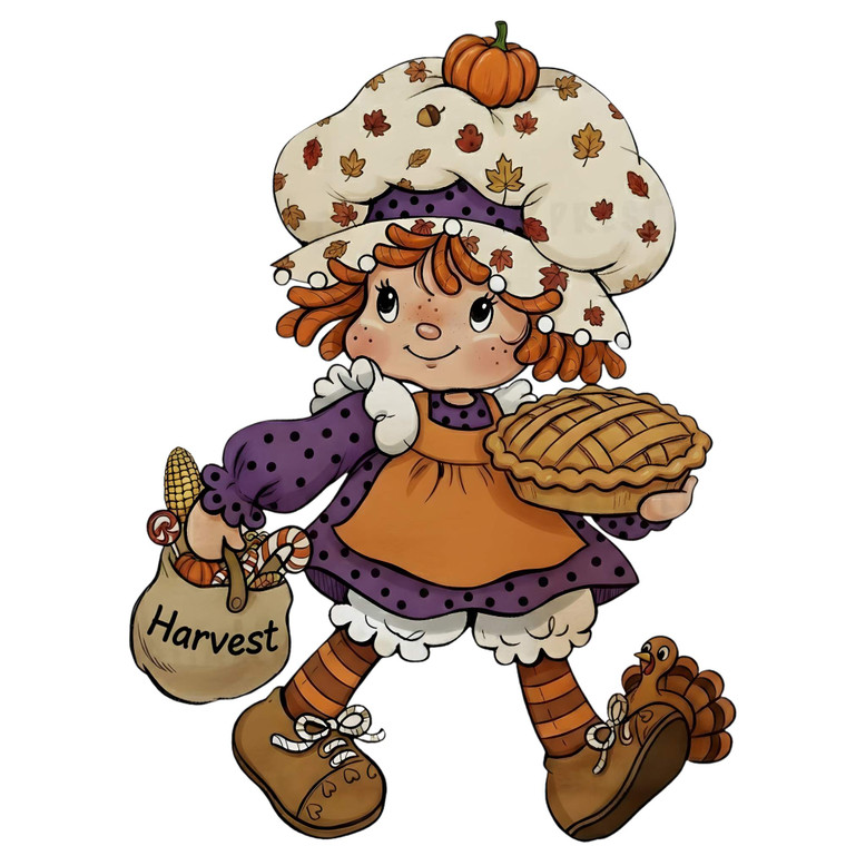 (2 Qty) Harvest Strawberry Shortcake DTF transfer