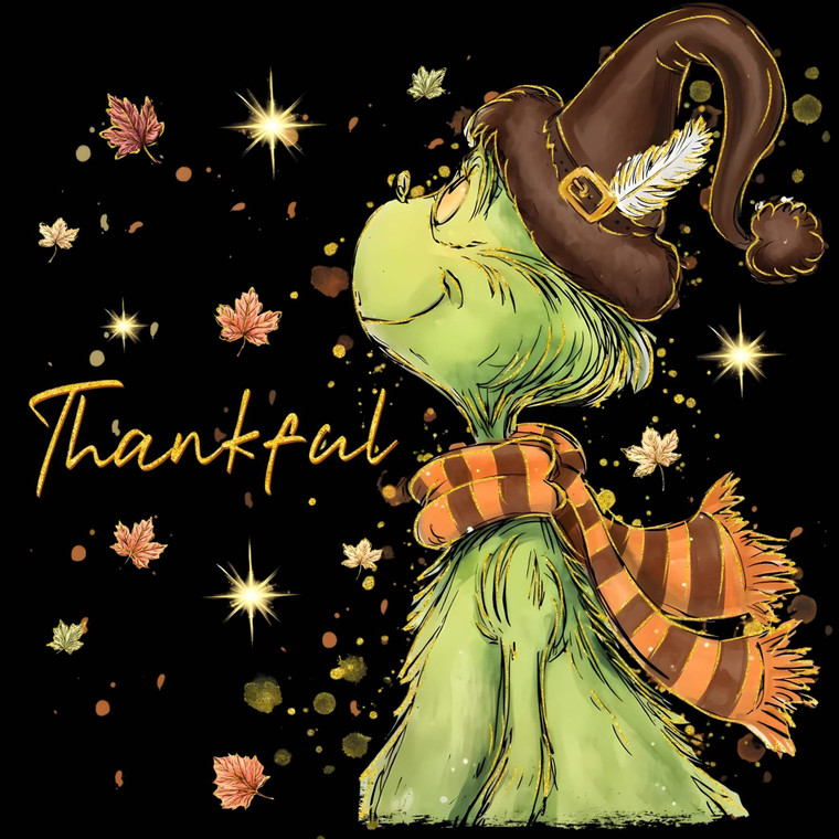 (2 Qty) Thankful Grich Fall DTF transfer