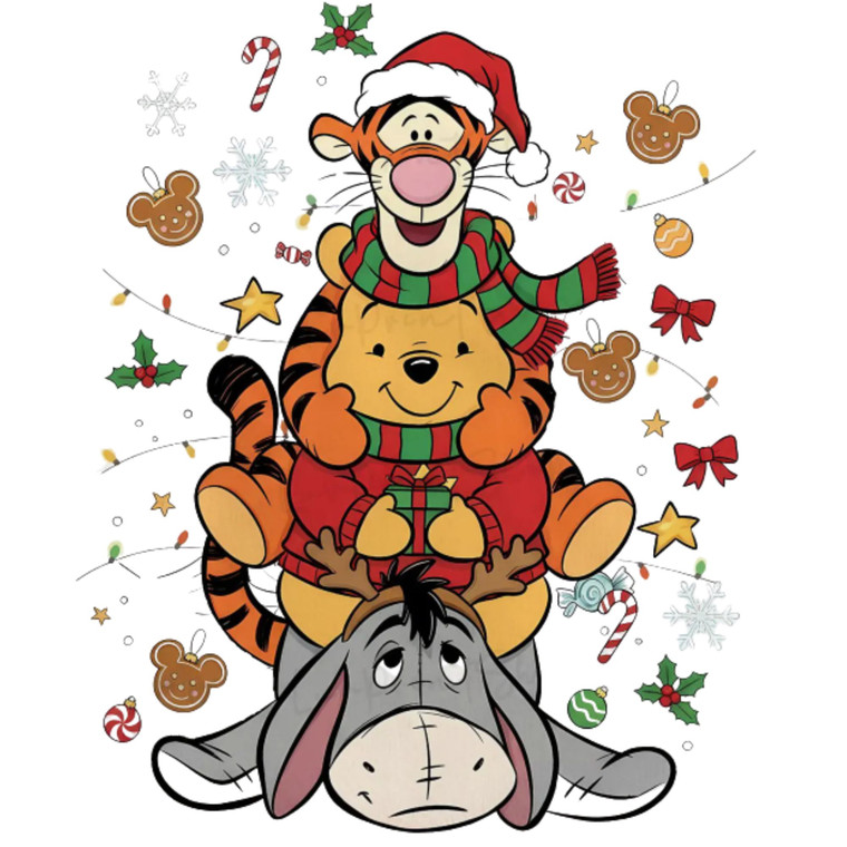 (2 Qty) Tigger Bear Donkey - DTF transfer