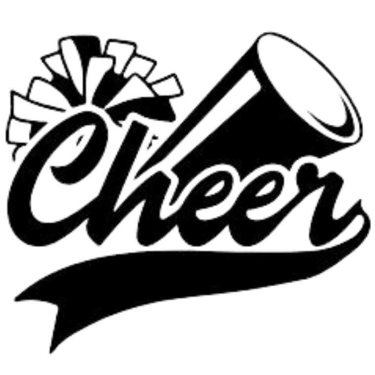 (2 Qty) Pom Megaphone Cheer DTF transfer